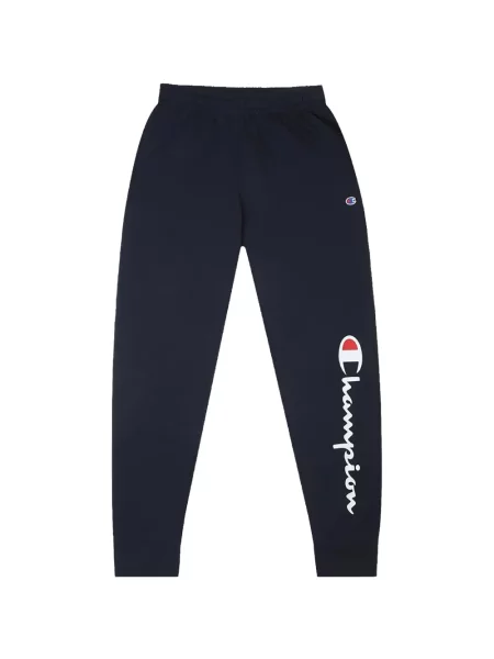 Pantaloni Champion alergare cu autograf albastru