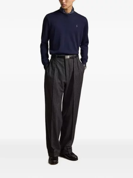 Pulover Polo Ralph Lauren cu autograf de lână albastru