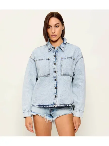 One Teaspoon De blugi geacă JE T'AIME albastru