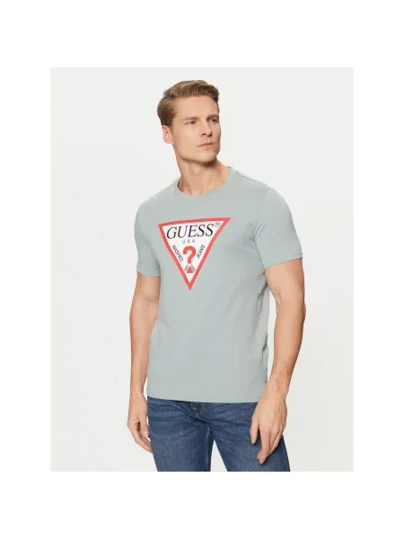 Guess Футболка Slim Fit сірий