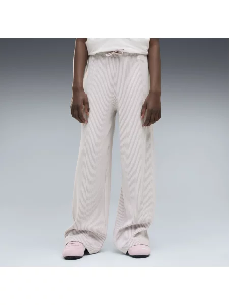 PUMA Młodzieżowe spodnie Essentials Wide Leg Soft Touch Akcesoria różowy