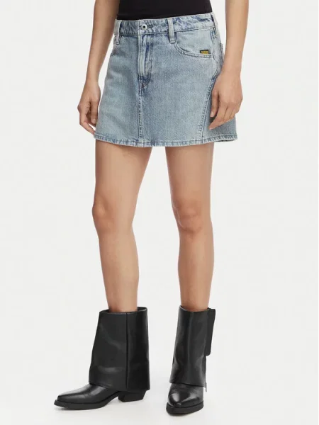 G-Star Raw Spódnica jeansowa Cinch niebieski