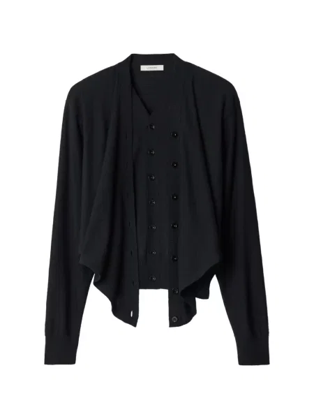 Cardigan Lemaire de lână negru