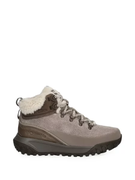Garnitură de blană botine Columbia cu șireturi din dantelă