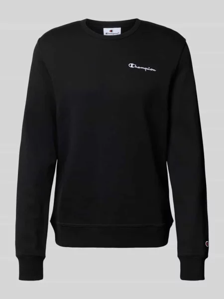 Bluza z wyhaftowanym logo Champion czarna