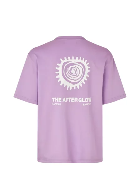 Tricou Samsøe Samsøe cu imagine violet