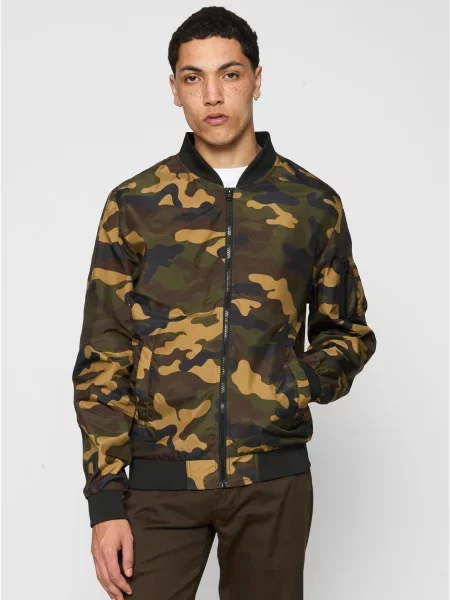 Яке тип бомбър Urban Classics кафяво