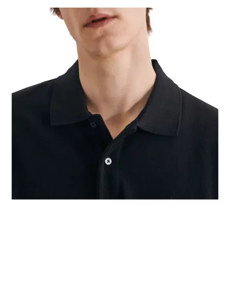 Seidensticker Koszulka Polo Polo Slim Fit schwarz czarna