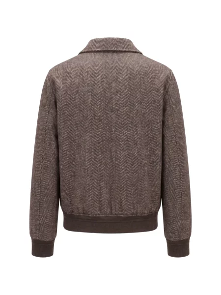 Geacă Montecore cu model herringbone maro