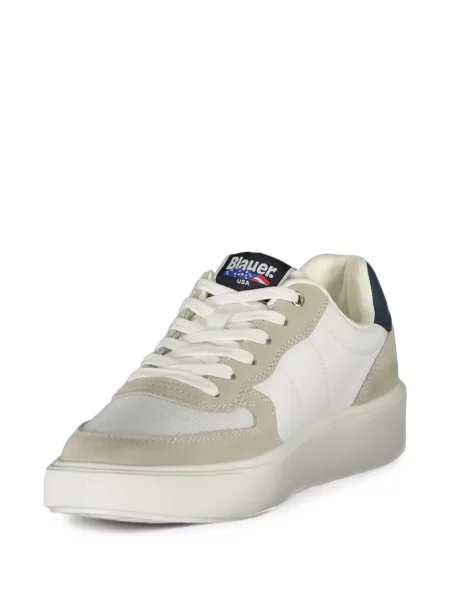 Sneakerși Blauer cu autograf alb