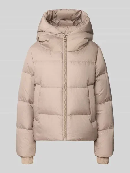 Kurtka puchowa o kroju regular fit z naszywką z logo Marc O'polo beżowa