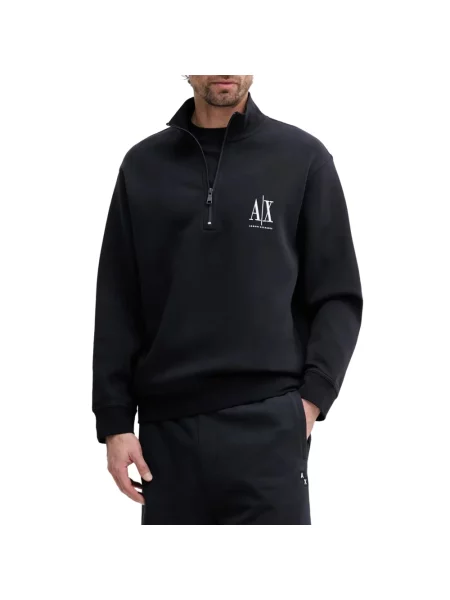 Kardigan Armani Exchange z logo niebieski