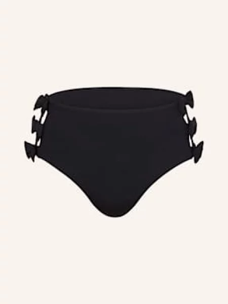 Seafolly Dół Od Bikini Z Wysokim Stanem Beau Bow schwarz czarny