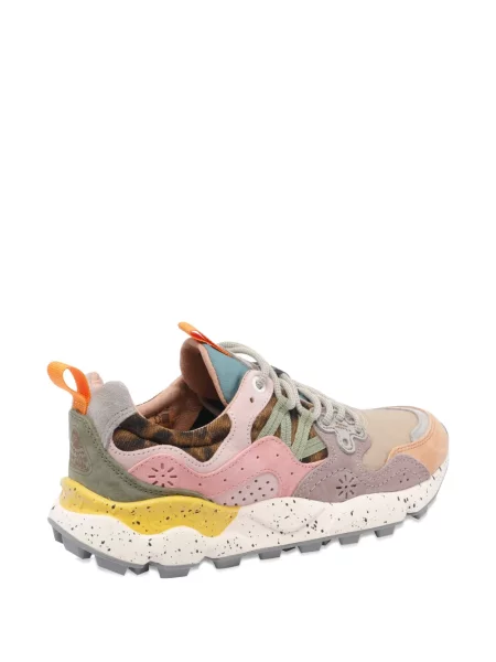 Sneakerși Flower Montain din piele de căprioară