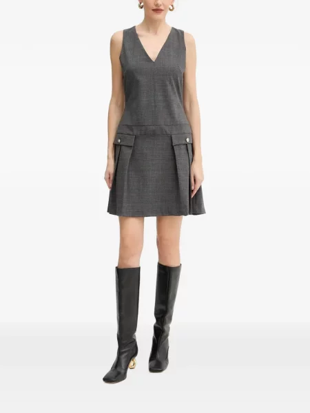 Rochie mini Morgan în carouri gri