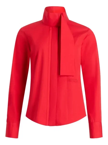 Kołnierzykowy koszula Patou czerwona