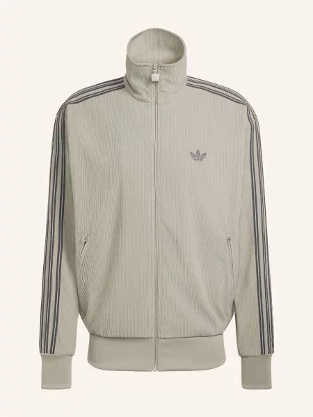 Adidas Originals Kordová Bunda Firebird světle zelená / tmavě šedá