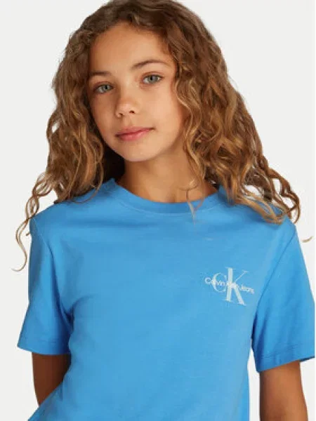 Dětské tričko Calvin Klein Jeans modré