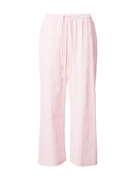 Lindex Spodnji del pižame roza bela