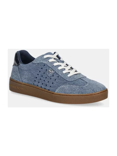 Sneakersy Michael Kors sznurowane koronkowe niebieskie