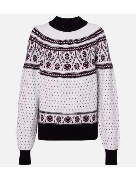 Pulover Khaite din cașmir alb