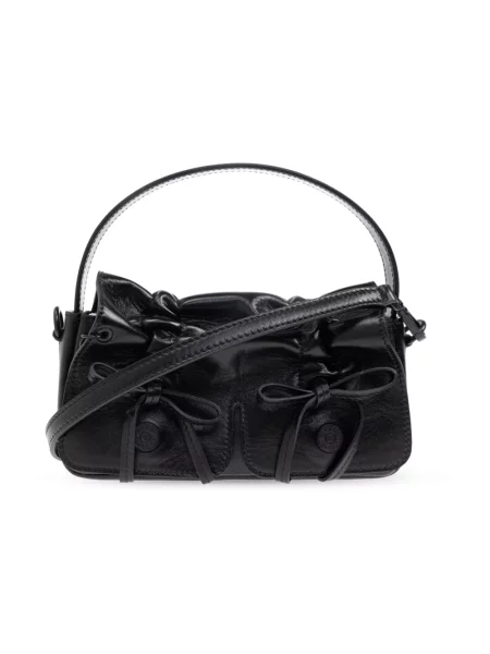 Torebka crossbody Acne Studios skórzana czarna