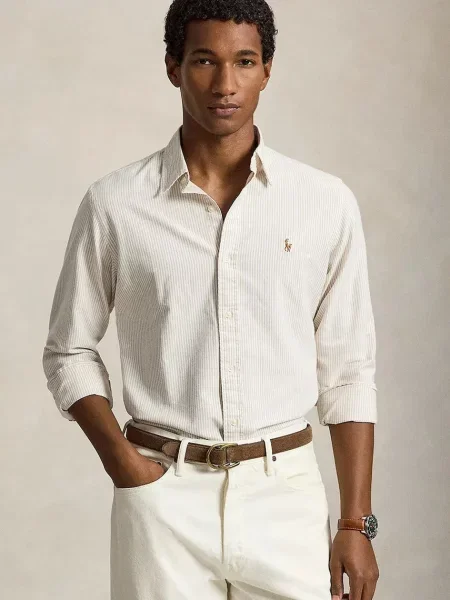 Polo Ralph Lauren cămașă pentru bărbați alb