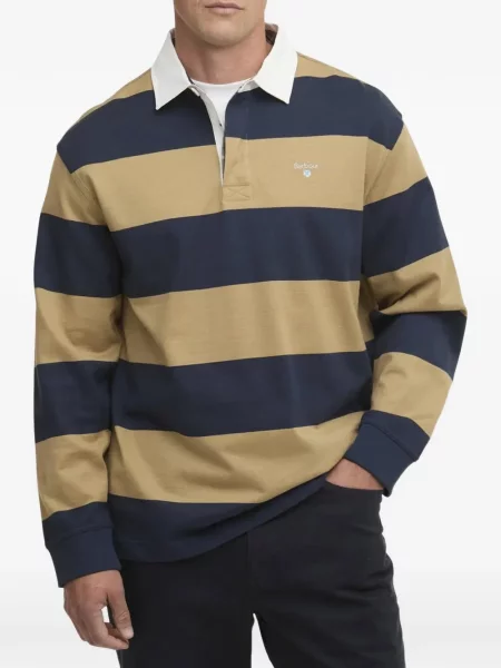 Tricou polo Barbour galben
