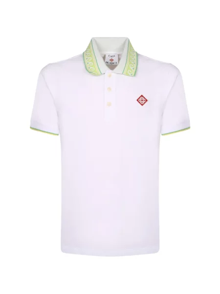 Scurt tricou polo Casablanca alb