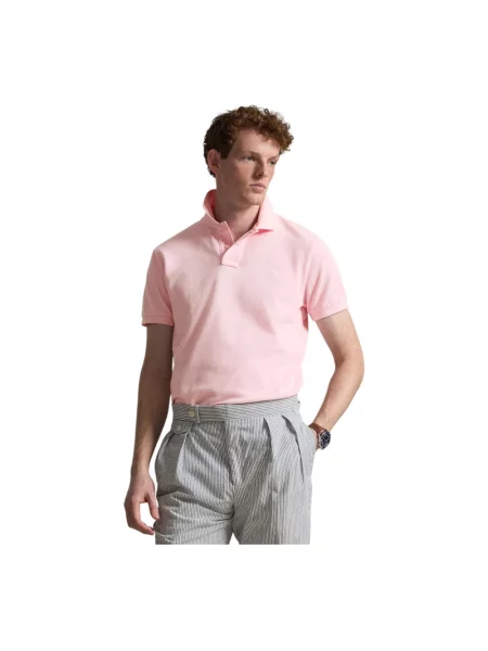 Koszulka polo o kroju Regular Fit z czystej bawełny Polo Ralph Lauren różowa