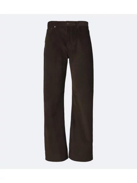 Pantaloni Acne Studios de catifea cord maro