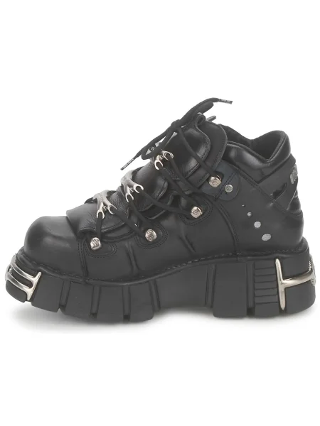 Pantofi New Rock din piele negru