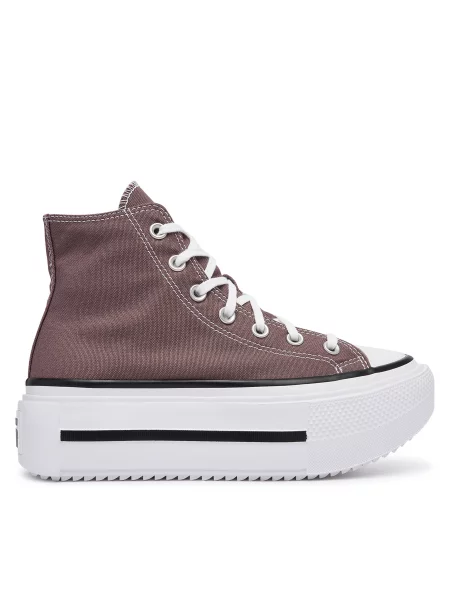 Modne superge Converse Chuck Taylor All Star Lift Double Stack rjava