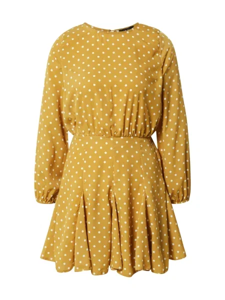 AX Paris Dolga srajca gorčica bela