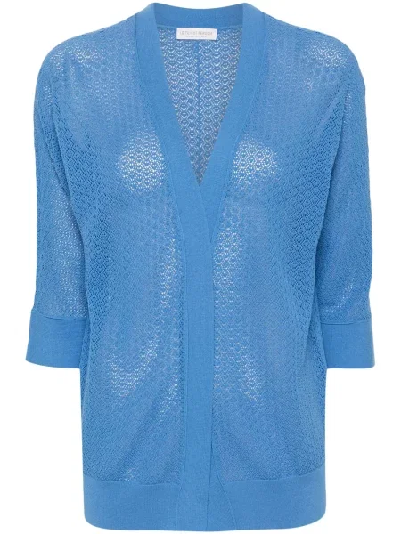 Cardigan Le Tricot Perugia tricotate albastru