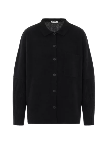 Cardigan Not Shy de lână negru