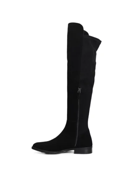 Cizme Julie Dee din piele de căprioară negru