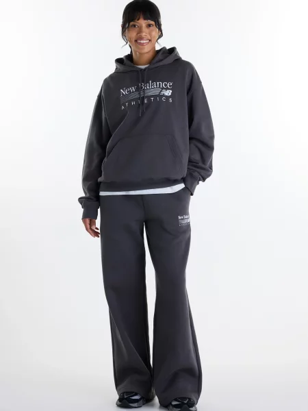 Флисовые спортивные штаны New Balance черные