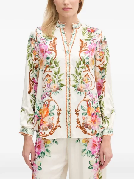 Cămașă Hale Bob cu model floral cu imagine alb