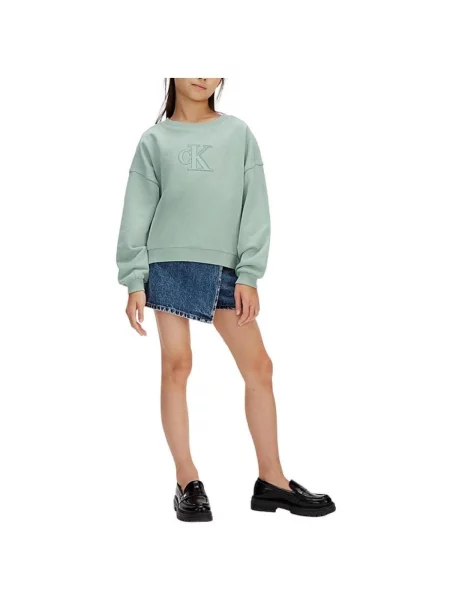 Mikina Calvin Klein Jeans modrá