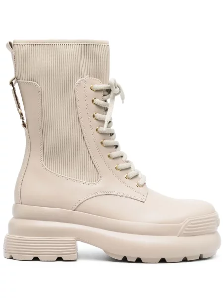 Cizme scurte Liu Jo cu șireturi din dantelă