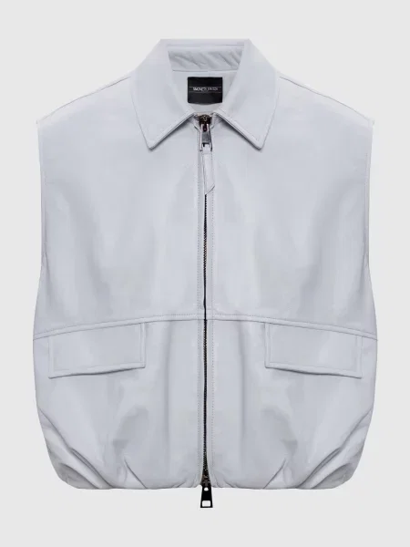 Шкіряний жилет Jaris Simonetta Ravizza блакитний