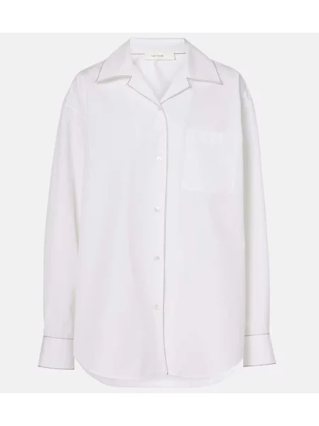 Top The Row popelinowy biały