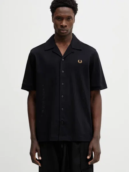 Košulja Fred Perry crna