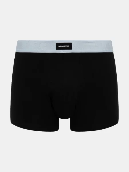 Férfi boxeralsók KARL LAGERFELD Kameo Logo Trunk 3 pár midnight/clear sky/olive. Méret: M fekete