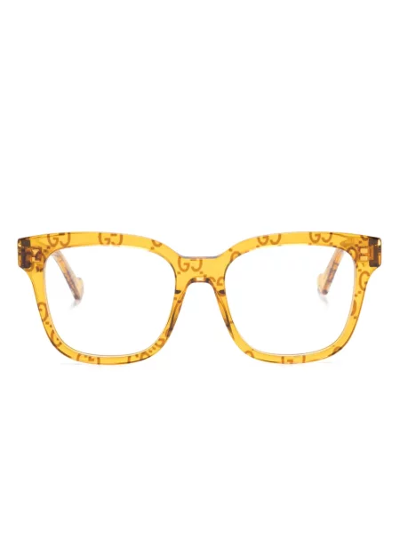Kvadratne sunčane naočale Gucci Eyewear žuta