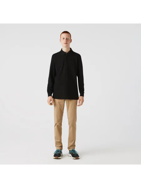 Поло Lacoste черное