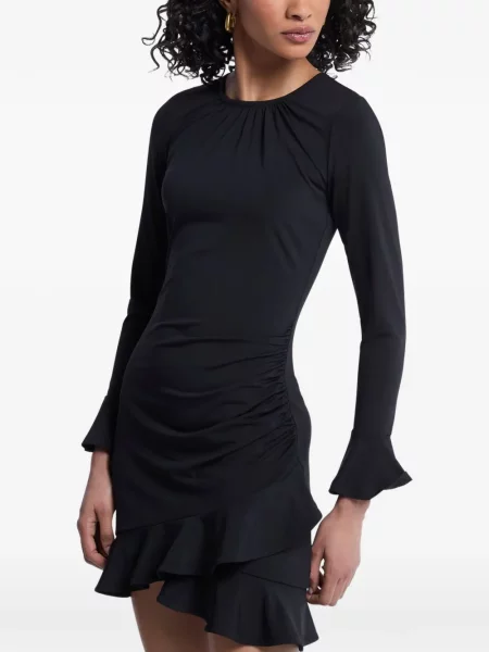 Rochie mini Michael Kors cu volane negru