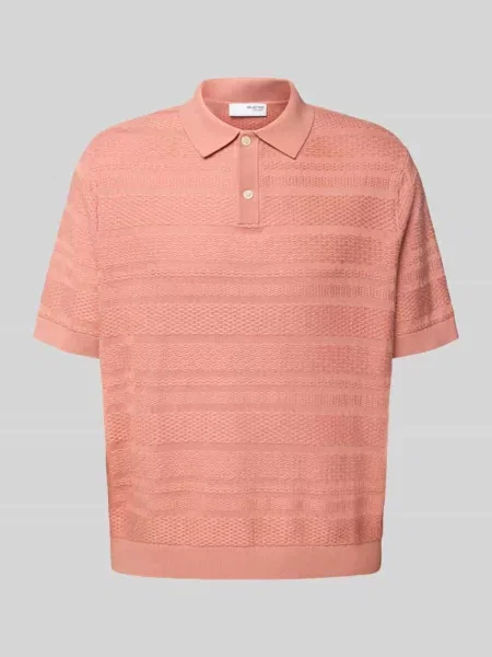 Koszulka polo o kroju relaxed fit z czystej bawełny model ‘FOAM’ Selected Homme