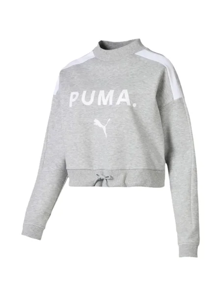 Decupat hanorac Puma cu imagine gri